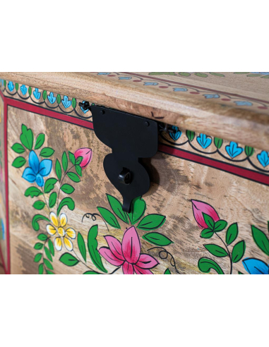 Baúl floral multicolor