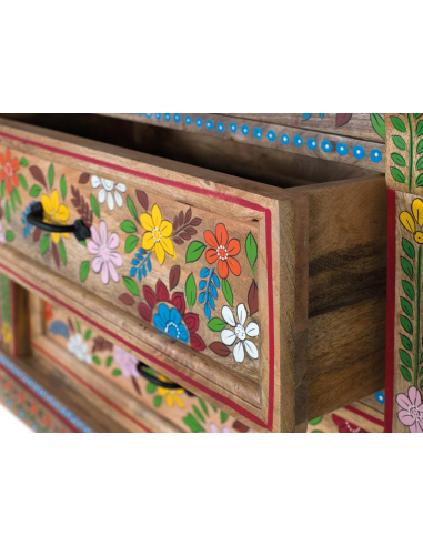 Cómoda flores 3 cajones