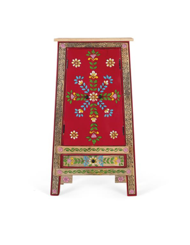 Mueble auxiliar Cenira rojo