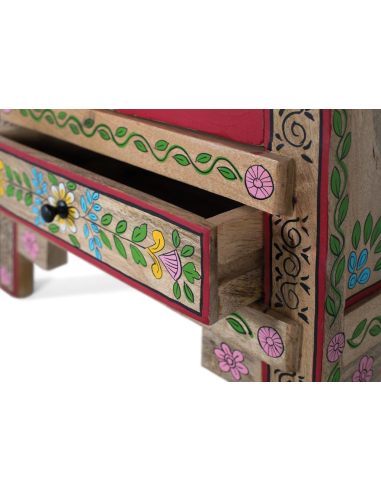 Mueble auxiliar Cenira rojo