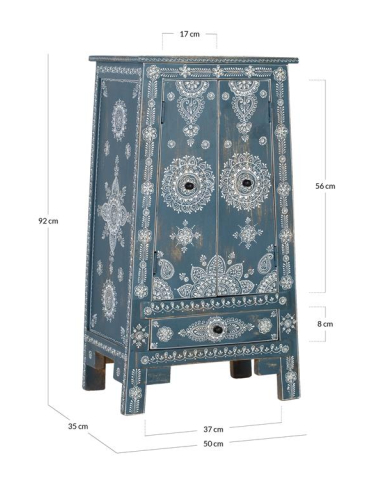 Mueble auxiliar Oriente azul