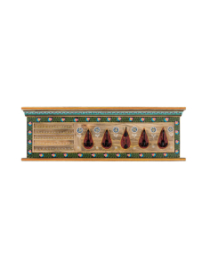 Perchero floral rectangular