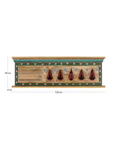 Perchero floral rectangular 2