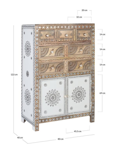 Aparador alto blanco