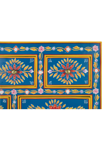 Aparador alto flores azul