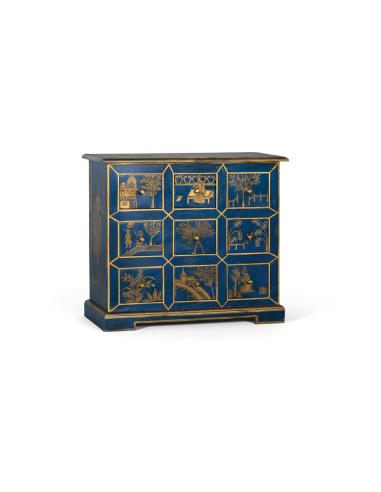 Mueble Oriental recibidor azul