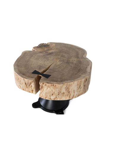 Mesa de centro tronco acacia