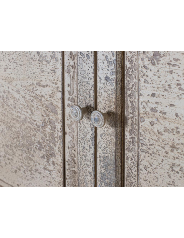 Vitrina rústica blanca