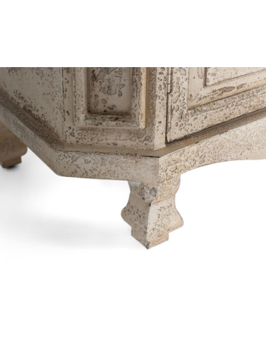 Vitrina rústica blanca