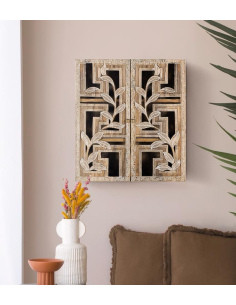 Estantería de pared hojas