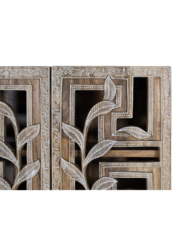 Estantería de pared hojas