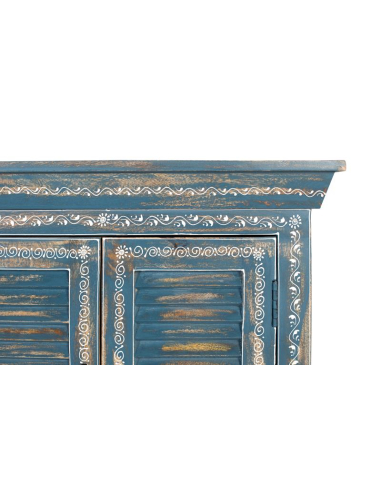 Aparador 6 puertas azul