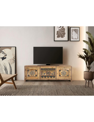 Mueble TV Solara madera maciza de mango