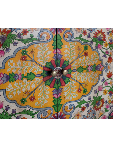 Mueble recibidor pintado a mano