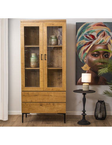 Armario vitrina dos puertas y dos...