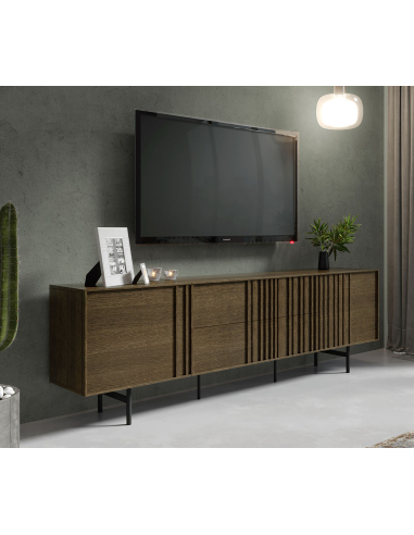 Mueble TV Oaku 2 puertas 2 cajones... Mueble TV Oaku 2 puertas 2 cajones...