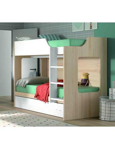 Cama litera Basic con somier de...