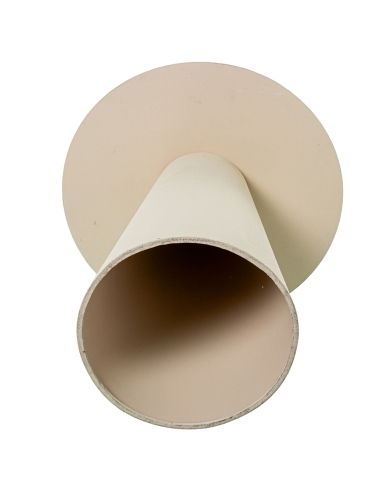 Set 2 mesas auxiliares cónicas blanco