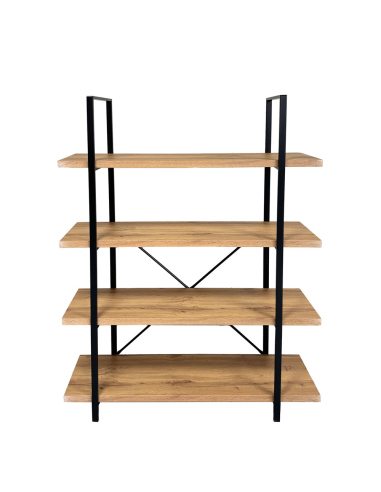 Estantería Kelly 4 baldas negro