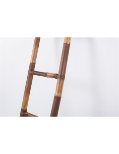 Toallero caña bambú marrón 2