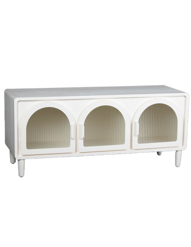 Aparador madera blanco con 3 puertas...