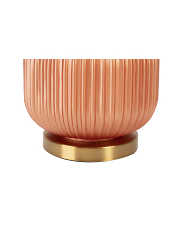 Lámpara sobremesa naranja y azul