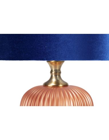 Lámpara sobremesa naranja y azul