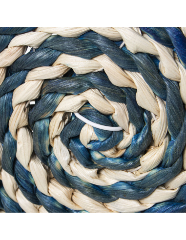 Adorno círculos pared metal/paja...