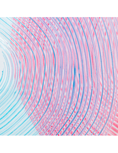 Cuadro lienzo rayas curvas 90x120 cm