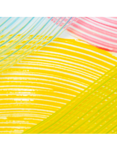 Cuadro lienzo rayas curvas 90x120 cm