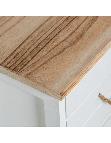 Cómoda Leonor 3 cajones madera blanca