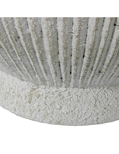 Jarrón de cerámica blanco