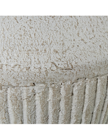 Jarrón de cerámica blanco