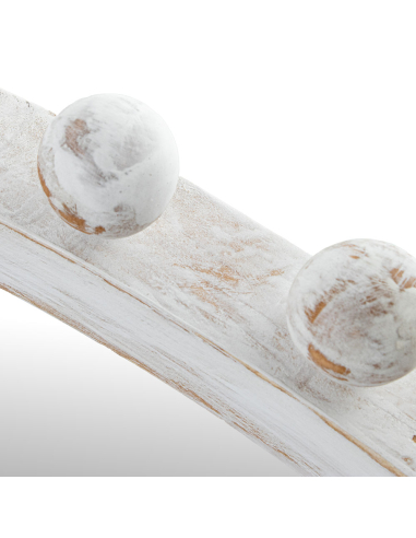 Espejo circular de esferas de madera...