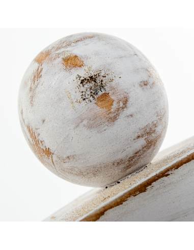 Espejo circular de esferas de madera...