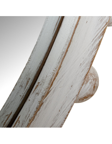 Espejo circular de esferas de madera...