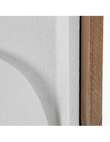 Cuadro de madera con recortes y marco...