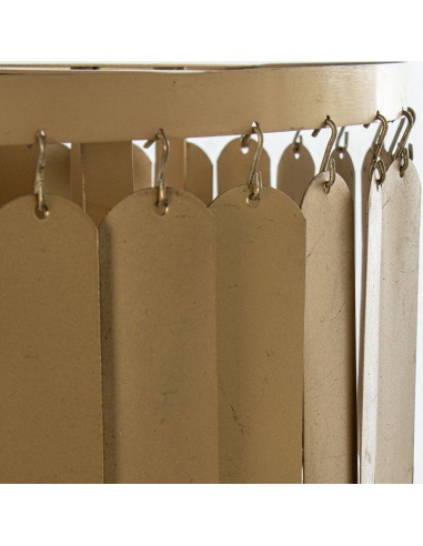 Lámpara de pie Matilde láminas dorada