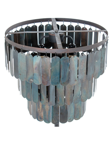 Lámpara de pie Matilde láminas negra