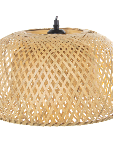 Lámpara de techo de bambú cuenco