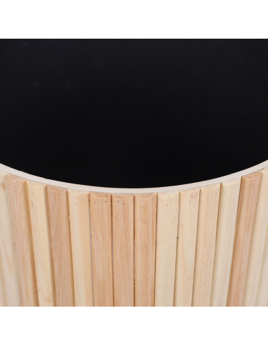 Set de 2 pufs con almacenamiento rosa