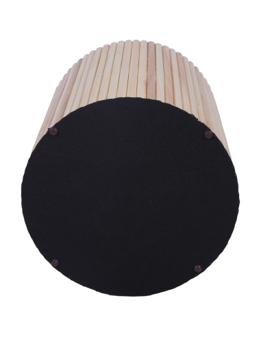 Set de 2 pufs con almacenamiento blanco