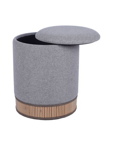 Set de 2 pufs con almacenamiento de...