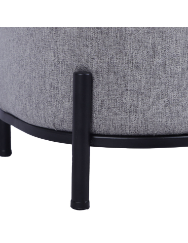 Puf cilíndrico Juana gris amarillo...