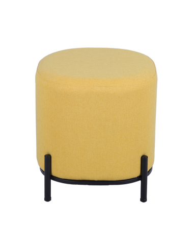 Puf cilíndrico Juana tapizado...