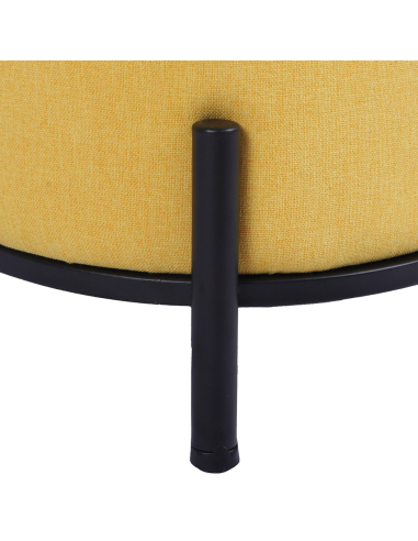 Puf cilíndrico Juana tapizado...