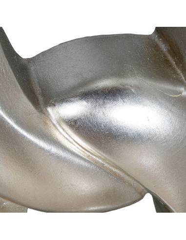 Espejo de pared estilo cadena plateada