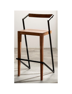 Taburete bar apilable de...