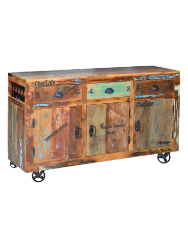 Aparador vintage con ruedas