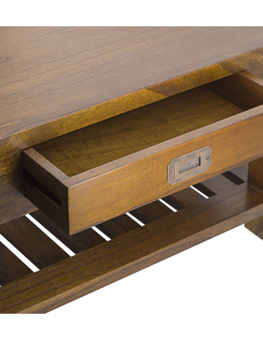 Mesa de rincón Star 1 cajón y 1 estante